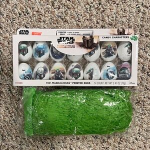 Star Wars Mandalorian Easter Eggs with Green Grass